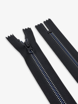 Цена за 10 шт. Молния «Трактор», №5, неразъёмная, замок автомат, 18 см, чёрная, белая, синяя