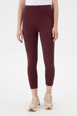 KadДn Bordo YГksek Bel ToparlayДcД GГnlГk Tayt - U.s. polo assn фото 2