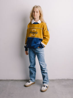 Джинсы прямые Голубые 7+ - Bungly фото 10