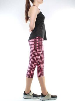 1181 BLACK/PINK Спортивный костюм для фитнеса женский (90% вискоза, 10% лайкра)