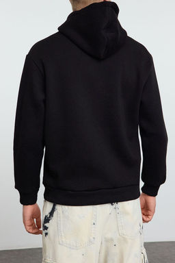 Ekru Oversize/Genis Kesim Yaz? Bask?l? Kapusonlu Sweatshirt TMNAW25SW00078 - Trendyolmilla фото 15