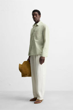 TEXTURED STRIPE SHIRT - Zara фото 12