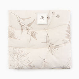 Подушка на стул «Этель» Flower herbarium, 42×42 см, 100% хлопок, репс 210 г/м²