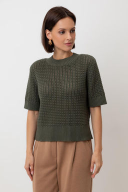 ЕВ 30220/хаки джемпер жен