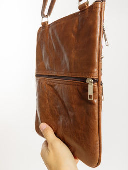 Сумка натуральная кожа через плечо №1114/20 - Ганг фото 4