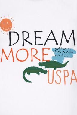 Erkek _ocuk Beyaz Oversize Bisiklet Yaka Ti__rt Sepette S_rpriz _ndirim - U.s. polo assn фото 4