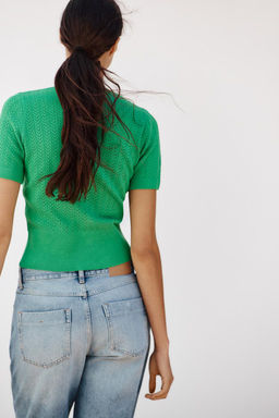 POINTELLE KNIT TOP - Zara фото 13