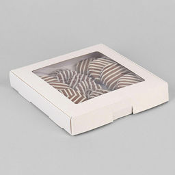 Коробка самосборная бесклеевая, 19×19×3 см, набор 5 шт.