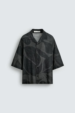 VISCOSE/LINEN SHIRT - Zara фото 7