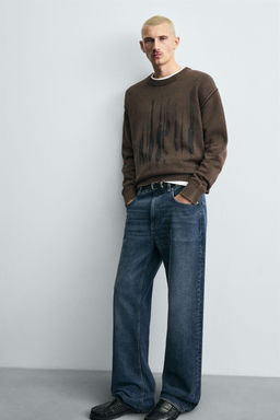 WASHED PRINT SWEATER - Zara фото 6
