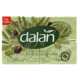 Мыло хозяйственное твердое Dalan 125г, Оливковое, набор 4шт (Турция)
