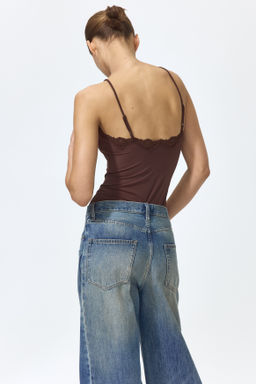 Body de tirantes espagueti con detalle de encaje - H&m фото 6