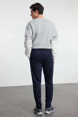 TRENDYOL MAN Ac?k Lacivert Jogger Fit Beli Bagc?kl? Dokulu Kumas Pantolon TMNSS24PL00027 - Trendyolmilla фото 8