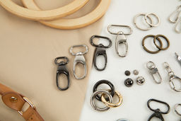 Фурнитура сумочная металл Gamma GH 117/20/10 Карабин 20 мм 10 шт. №06 под черный никель