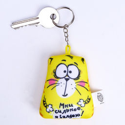 Брелок-антистресс Мни сильнее, я балдею!, кот, 7х7 см - Mni mnu фото 2