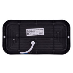 ULW-Q228 18W/6500K IP65 BLACK Светильник светодиодный влагозащищенный. Прямоугольник. Дневной свет (6500K). 195?95?35мм. Корпус черный. ТМ Volpe