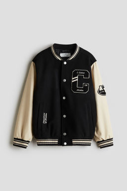 Chaqueta de b?isbol con aplicaciones