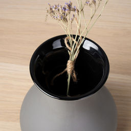 Ваза 24 см / FRE-619 /уп 12/без индивидуальной упаковки (Серый) - Галеонтрейд фото 5