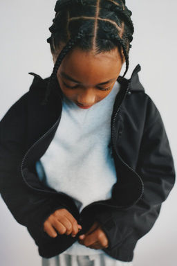 HOODED TECHNICAL JACKET