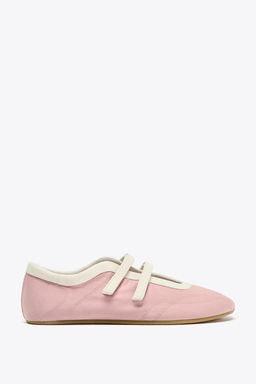 SATIN EFFECT TOPSTITCHED BALLERINAS - Zara фото 14