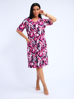 Халат женский на молнии с карманами (01057, синий) - Плиона фото 20