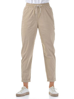 Хлопковые комфортные брюки резинка по поясу  ЦВЕТ БЕЛЫЙ! - А+б коллекция фото 4