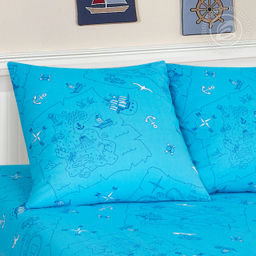 Морской бой 1,5 сп./Пододеяльник: 1 шт. - 215*143; Простыня: 1 шт. - 214*150; Наволочка: 2 шт. - 70*70; Бязь детская - Артпостель фото 2