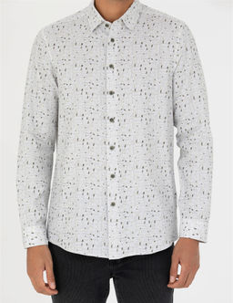 Gri Slim Fit Uzun Kollu G_mlek - Pierre cardin фото 6