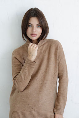 10405 Свитер тёмно-бежевый - Martichelli фото 6