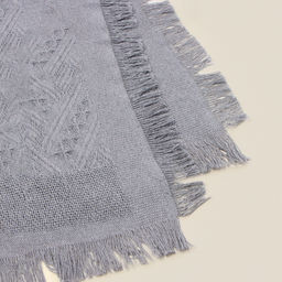 Плед с бахромой SL Home Warm, 130×180 см, тёмно-серый