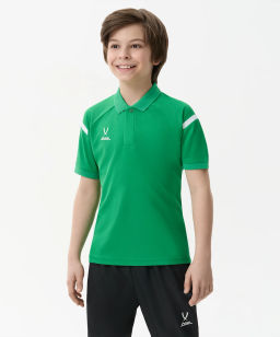 Поло JOGEL CAMP 2 Poly Polo, зеленый/белый  фото 5