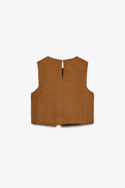 SATIN CROSSOVER TOP - Zara фото 7