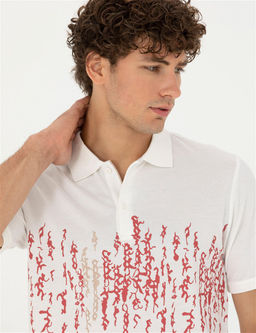 Ekru Slim Fit Polo Yaka Ti__rt - Pierre cardin фото 2