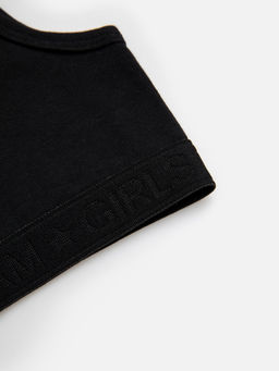 Майка детская Acoola Darla черный хлопок с эластаном  фото 5