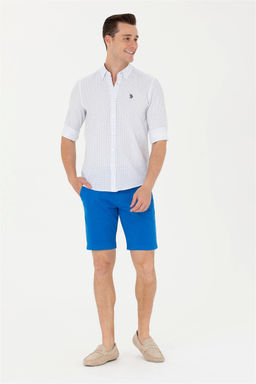 U. S. Polo Assn Мужская синяя рубашка с длинным рукавом - U.s. polo assn фото 11