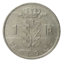 1 франк 1979 года Бельгия  Надпись на фламандском (BELGIE)