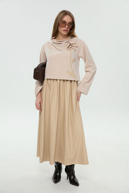 Платье NIKVA н924-13 капучино  фото 6