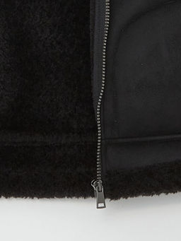 Ceket Yaka Erkek Bebek Deri G?r?n?ml? Mont - Waikiki фото 3