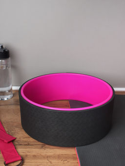 Колесо для йоги и пилатеса 32Х12 / YW32-BP / черный-розовый / уп10 - Галеонтрейд фото 12