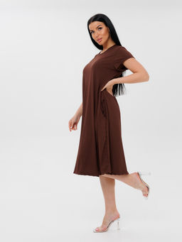 874 ПЛАТЬЕ (Коричневый) - А-дина фото 4