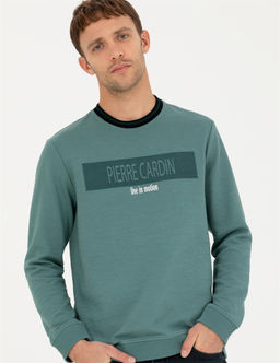 Ye_il Regular Fit Bisiklet Yaka Sweatshirt