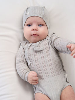 Чепчик Жемчуг из ажурного хлопка 0+ - Bungly фото 3