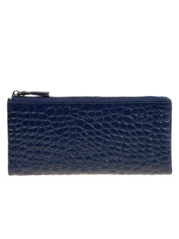 Мужское портмоне из натуральной кожи, цвет синий