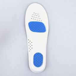 Стельки для обуви, спортивные, универсальные, амортизирующие, дышащие, р-р RU до 46 (р-р Пр-ля до 46), 29 см, пара, серые