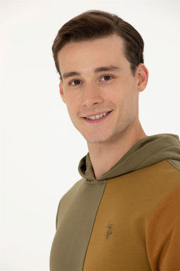 U. S. Polo Assn Мужской свитшот цвета хаки - U.s. polo assn фото 10