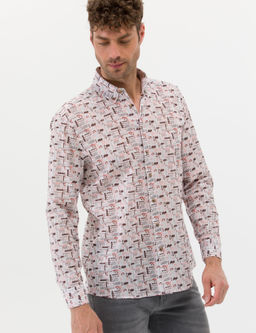 Рубашка Pierre Cardin Bej Regular Fit бежевая