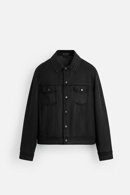 FAUX SUEDE REGULAR FIT JACKET - Zara фото 7