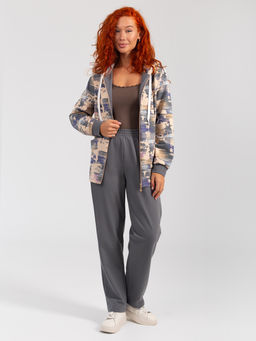 Костюм женский футер с лайкрой ДОРИС СЕРЫЙ - Domtrik Домашний трикотаж фото 6