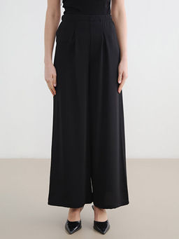 Beli Lastikli Kad?n Pileli Kuma? Pantolon