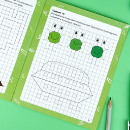 Книжка с заданиями для детей. Серия "Готовим руку к письму" арт. 72154 РИСУЕМ ПО КЛЕТКАМ /165?205 мм, 8 л., блок - офсет 100 г/м?, полноцветная печать, обл - мелованная бумага 170 г/м?, мягкий переплёт (2 скобы),